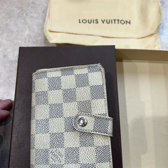Louis Vuitton Accessories - Louis Vuitton Damier Azur Women's Wallet Multicolor Geometric Canvas